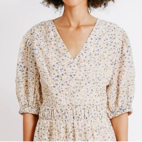 Mirth Krabi Crossover Dress in Champagne Size L - Picture 11 of 11